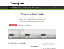 Tablet Screenshot of countyweb.co.uk